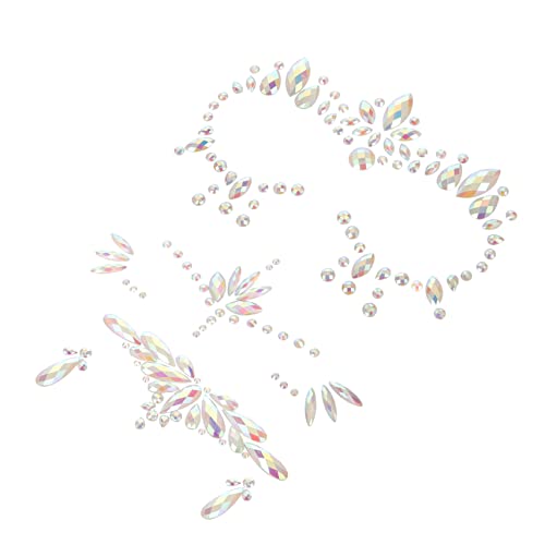 CANIGHT Aufkleber Für Gesicht Leuchtend Grüne Gesichtssteine Im Dunkeln Leuchtende Gesichtsstein-tattoos Fluoreszierende Gesichtsstein-aufkleber von CANIGHT