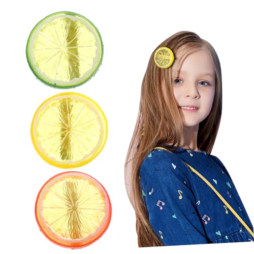 CANIGHT Zitronen-haarspange Frucht Kreative Haarspangen Für Mädchen Haar-accessoires Kopfschmuck Satz Von 3 Stück von CANIGHT
