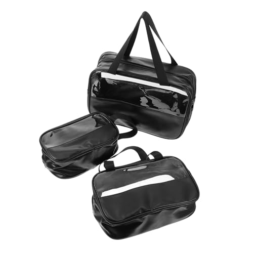 CANIGHT 3stücke Großes Aus Wasserdichten Kosmetiktaschen Teiliges Reisetaschen Toilettenartikel Transparente Organizer Für Make-up Und Reiseaccessoires Für Damen Und Herren von CANIGHT