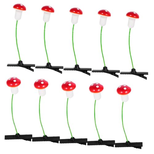 CANIGHT 30stücke Haarklammern Kreative Pilz-haarspangen Für Mädchen Süße Haaraccessoires Für Dünnes Haar Farbenfroh Langlebig Für Feste Und Alltag von CANIGHT