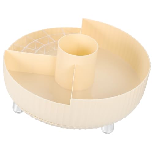 CANIGHT 360grad Rotierender Kosmetik Organizer Makeup Pinsel Mit Mehreren Fächern Für Schminktisch Und Büro Elegante Aufbewahrungslösung Für Make-up Und Zubehör von CANIGHT