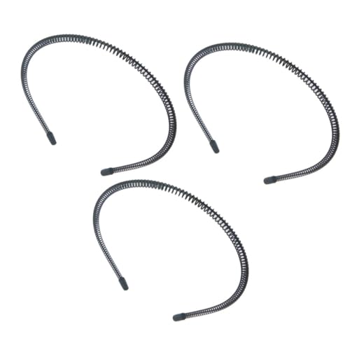 CANIGHT 3stücke Haarschmuck Elastische Draht-stirnbänder Für Damen Und Herren Rutschfest Und Bequem Für Sport Make-up Und Freizeit Schwarz von CANIGHT