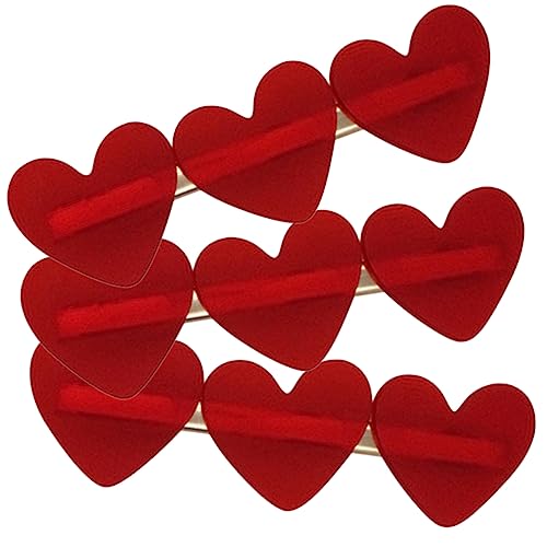 CANIGHT Herz-haarspangen Aus Material 3 Stück Haarnadeln Haar-accessoires Für Damen Und Mädchen Seitenklammern Klemmhaarspangen von CANIGHT