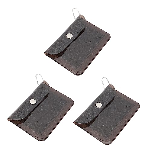 CANIGHT Mini Geldbörse Damen Aus PVC Mit Glitzer Kreditkartenetui Und Ausweistasche Kompakt Und Schützende Kartenaufbewahrungstasche von CANIGHT