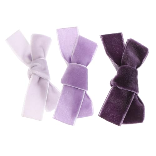 CANIGHT 3stücke Kleine Haarklammern Mit Niedlichem Schleifen-design Für Mädchen Bunte Weiche Haarclips Für Und Alltag Für Kinderfrisuren Und Dekoration von CANIGHT