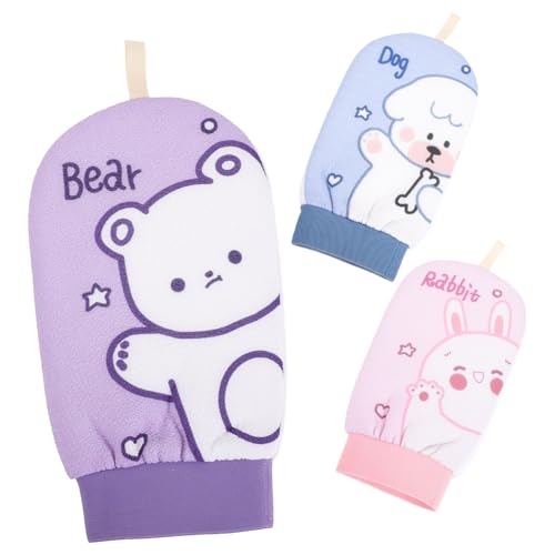 CANIGHT 3pcs Dusche Pinsel Bad Wäscher Handschuh Peeling Mitts für Frauen Sanfte Sand Bad Werkzeuge von CANIGHT