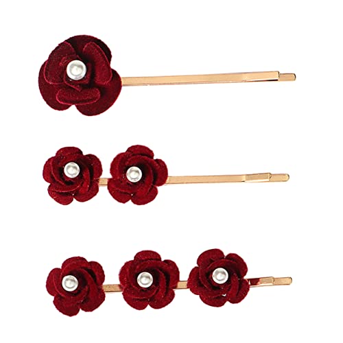 CANIGHT Rose Haarschmuck Rosenblüten Haarspangen Für Damen Dekorative Haarspangen Rosen Blüten Haaraccessoires Haarschmuck Rosen von CANIGHT
