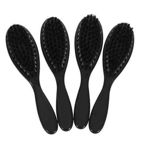 CANIGHT 4stücke Bartbürsten Für Männer Hochwertige Und Holzmaterialien Kompakte Gesichts Und Bartpflegebürsten Für Friseursalons Und Unterwegs Für Reinigung Und Pflege Von Bart Und von CANIGHT