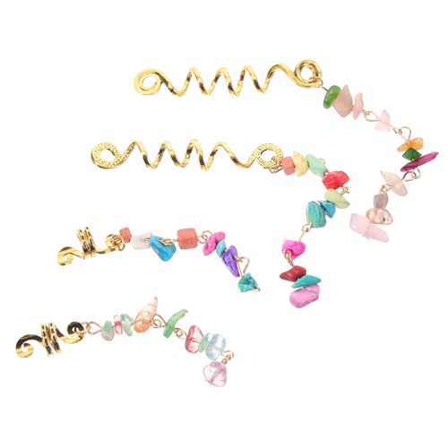 CANIGHT 4stücke Haarschmuck Für Zöpfe Dreadlock-haarringe Aus Robustem Material Vielseitige Haaraccessoires Für Kreative Flechtfrisuren Für Besondere Anlässe Und Alltägliche Looks von CANIGHT