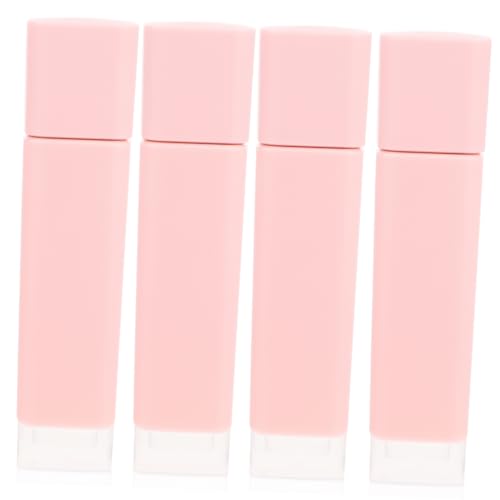 CANIGHT 4stücke Nachfüllbare Lipgloss-röhrchen Transparente Kunststoffbehälter Für Lippenbalsam Leere Lipgloss-flaschen Für Frauen Für Make-up Und Kosmetik Mattierte Basis von CANIGHT