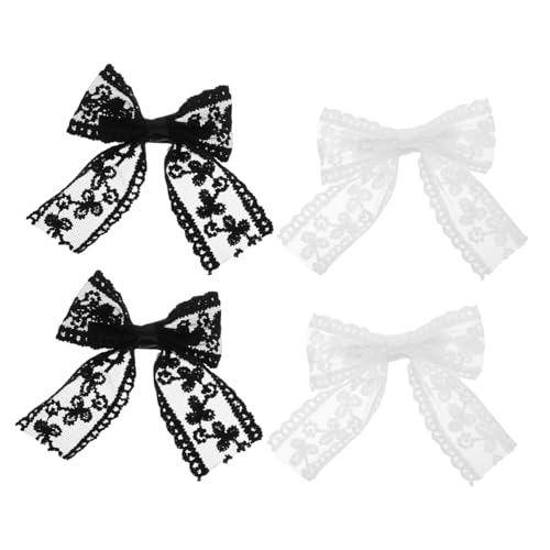 CANIGHT 4 Stück Spitzen-haarnadeln Mit Schleife Haarspangen Haarschmuck Für Damen CANIGHT 4 Stück Spitzen-haarnadeln Mit Schleife Haarspangen Haarschmuck Für Damen von CANIGHT
