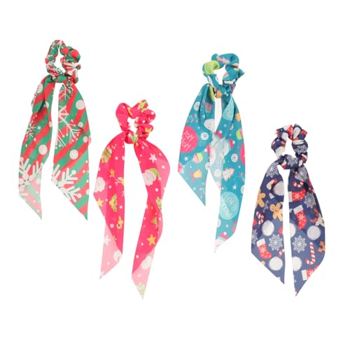CANIGHT 4stücke Teiliges Weihnachts-haarband Mit Elastischen Haarringen Festliche Haarschmuck Für Damen Verschiedenen Weihnachtsdesigns Für Feierliche Anlässe Und Weihnachtsfeiern von CANIGHT