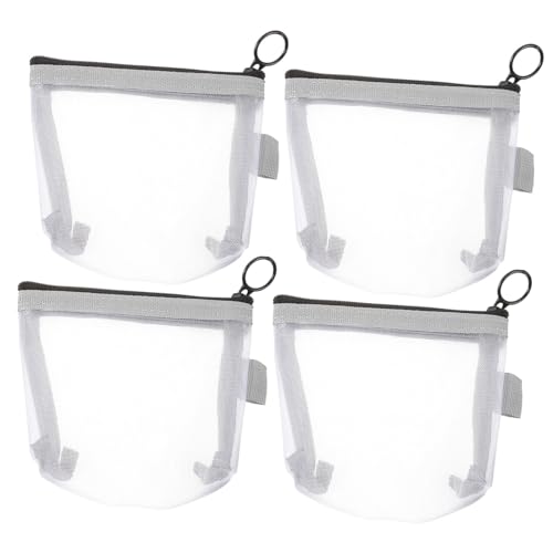 CANIGHT 4 Teilige Netz Kosmetiktasche, Netz Organizer Taschen, Reise Kulturtasche, Kulturtasche Mit Mehreren Fächern, Kosmetiktasche Mit Reißverschluss, Reise Make Up Tasche, Make Up von CANIGHT