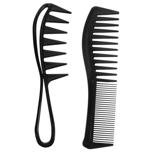 CANIGHT 4 Stücke Barber Styling Kämme Breite Zahn Kämme Für Männer Haar Kamm Set Barber Salon Werkzeug von CANIGHT