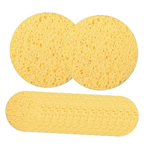 CANIGHT 50stücke Gesichtsreinigungsschwämme Runde Form Wiederverwendbare Make-up-entferner Sanft Und Hautfreundlich Für Gründliche Gesichtsreinigung Und Sanftes Peeling Für Tägliche von CANIGHT