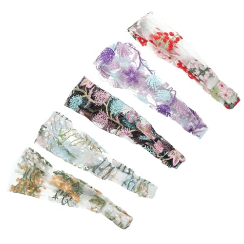CANIGHT 5er Satz Damen Haarbandanas Blumenmuster Stirnbänder Kopftücher Haarschmuck Für Frauen Und Mädchen von CANIGHT