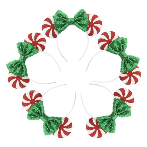 CANIGHT 5stücke Weihnachts-haarreifen Mit Für Damen Stylische Kopfbedeckung Für Weihnachten Partys Und Cosplay-events von CANIGHT