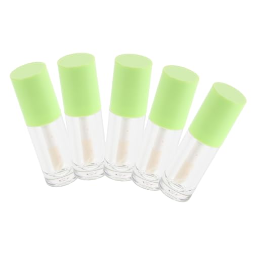 CANIGHT 5stücke Leere Lip Gloss Tuben Mit Großem Pinsel Nachfüllbare Kosmetikbehälter Für Diy Make-up Transparente Kunststoffverpackung Für Lippenpflege Und Kosmetik von CANIGHT