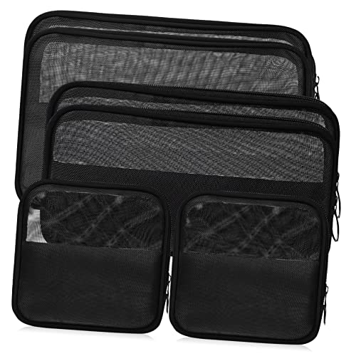 CANIGHT Kosmetiktasche Reisen Mit Fächern Make-up-Tasche Aus Netzmaterial Reise-Organizer Für Kosmetik Kulturtasche Mit Reißverschluss Einfach Zum Verstauen Und Tragen von CANIGHT