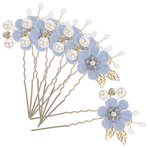 CANIGHT 6 Stück Blumenperlen-haarnadel U-förmig Für Braut Hochzeits-haarschmuck Mit Strass Und Perlen CANIGHT 6 Stück Blumenperlen-haarnadel U-förmig Für Braut Hochzeits-haarschmuck Mit Strass Und Perlen von CANIGHT