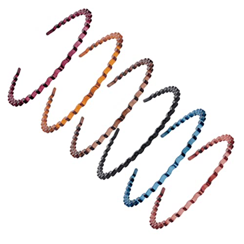 CANIGHT 6 Stück Teiliges Wellen Stirnband aus Resin Modisches und Dekoratives Haarband für Mädchen und Damen Einfaches Design für Sport Make Up und Alltag Angenehm zu Tragen Langlebig und CANIGHT 6 Stück Teiliges Wellen Stirnband aus Resin Modisches und Dekoratives Haarband für Mädchen und Damen Einfaches Design für Sport Make Up und Alltag Angenehm zu Tragen Langlebig und von CANIGHT
