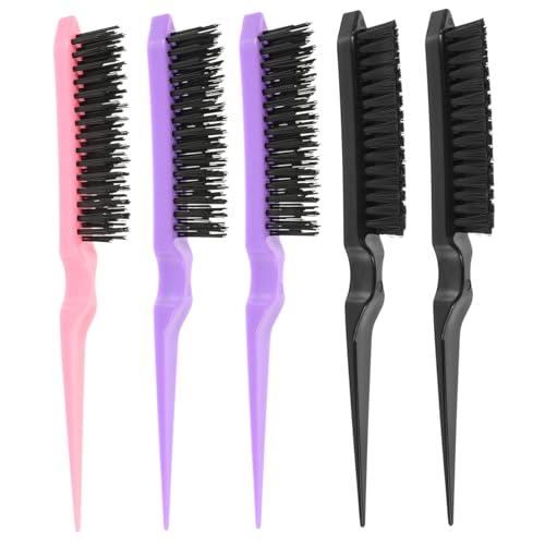 CANIGHT 6-teiliger Frisierkamm Für Lockiges Haar Flache Kämme Tragbares Haarmischwerkzeug Bürste Styling-gadget Faltbare Haarbürste Für Frauen Und Männer von CANIGHT