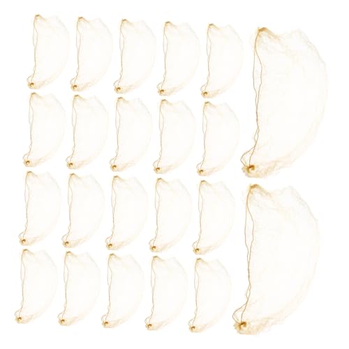 CANIGHT 60 Stück Gold Elastische Unsichtbare Haarnetze Mesh Hair Net für Ballett Dutt Frisuren Damen Tänzerinnen Wig Cap für Büro Food Service und Festliche Anlässe von CANIGHT