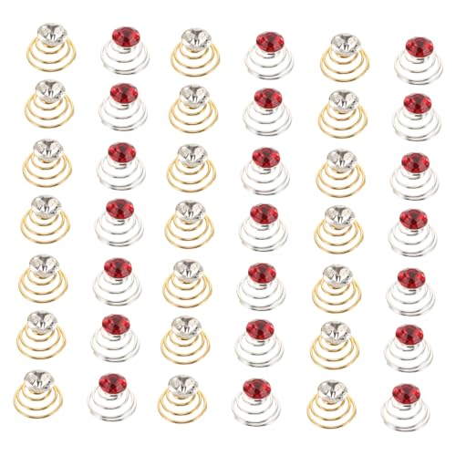 CANIGHT 60 Stück Spiral-haarnadeln Mit Strass-zwirbeln Haarspiralen Schmuck-haarspangen Für Hochzeit Party Abschlussball Geburtstage Und Andere Anlässe von CANIGHT