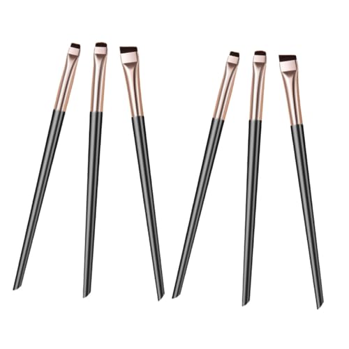 CANIGHT 6-tlg Präzisionspinsel-set Für Augen-make-up Feiner Eyeliner-pinsel Augenpinsel Applikatoren Mit Robustem Material von CANIGHT