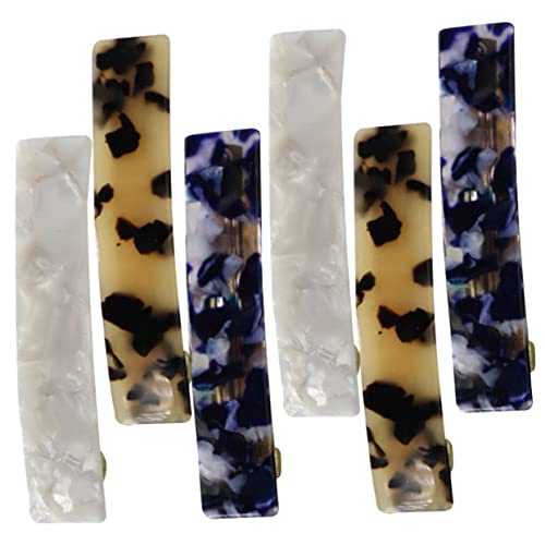 CANIGHT 6er-pack Haarspangen Für Damen Acetat Und Metall Robust Stilvoll Für Den Täglichen Gebrauch Gesichtsreinigung Make-up Zufällige Farbe von CANIGHT