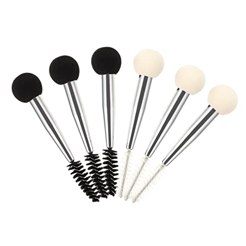 CANIGHT 6stücke Teiliges Doppelkopf-wimpernbürsten Make-up-schwämme Für Präzise Anwendung Für Foundation Mascara Und Mehr Für Mädchen Und von CANIGHT