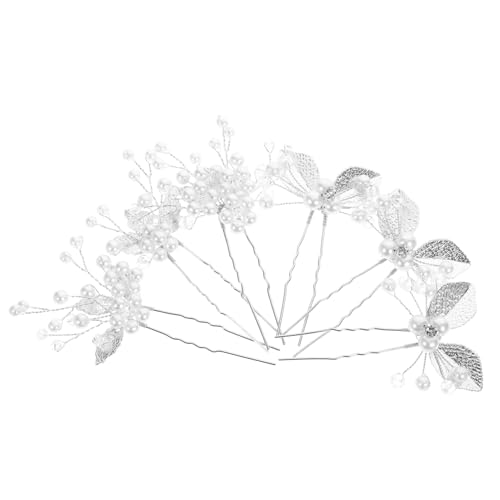 CANIGHT 6stücke Teiliges Hochzeits-haarspangen Mit Perlen Und Strass U-förmige Haarnadeln Für Brautfrisuren Haaraccessoire Für Für Hochzeiten Und Festliche Anlässe von CANIGHT