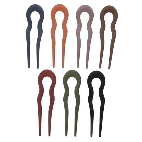 CANIGHT 7stücke Teiliges Set U-förmige Haarnadeln Französische Haarspangen Für Damen Rutschfeste Haargabeln Haarschmuck Für Verschiedene Frisuren Farben von CANIGHT