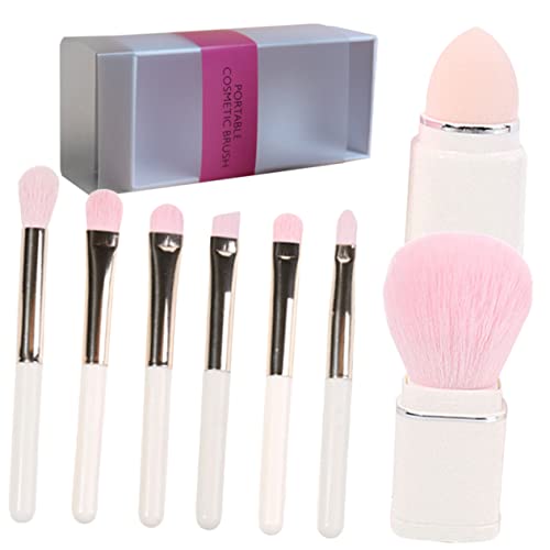 CANIGHT 1satz Make-up Pinselset Für Augen Und Tragbare Kosmetikbürsten Für Lidschatten Für Reisen Inklusive Verpackung in Kokosnussweiß Make-up Pinselset Tragbare Lidschatten Und von CANIGHT