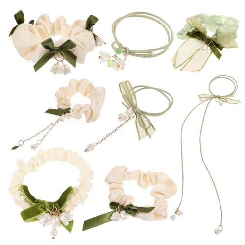 CANIGHT 8er Satz Elastische Haargummis Haar-accessoires Für Damen Und Mädchen Mit Schleifen Und Pferdeschwanzhaltern in Verschiedenen Stilen CANIGHT 8er Satz Elastische Haargummis Haar-accessoires Für Damen Und Mädchen Mit Schleifen Und Pferdeschwanzhaltern in Verschiedenen Stilen von CANIGHT