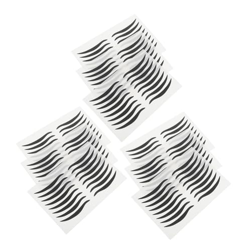 CANIGHT 80 Paar Schwarzer Eyeliner-aufkleber Led-eyeliner-streifen Schwarze Kajalstifte Wiederverwendbar Doppeltes Augenlidband Temporärer Eyeliner Eyeliner-lidschatten-aufkleber Black von CANIGHT