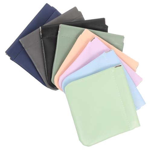 CANIGHT 8stücke Teiliges Kosmetiktasche Für Frauen Tragbare Lippenstift-Organizer Make-up Aufbewahrungstasche Für Reisen Büro Und Freizeit Aus Hochwertigem Pu-Material Leicht Und von CANIGHT