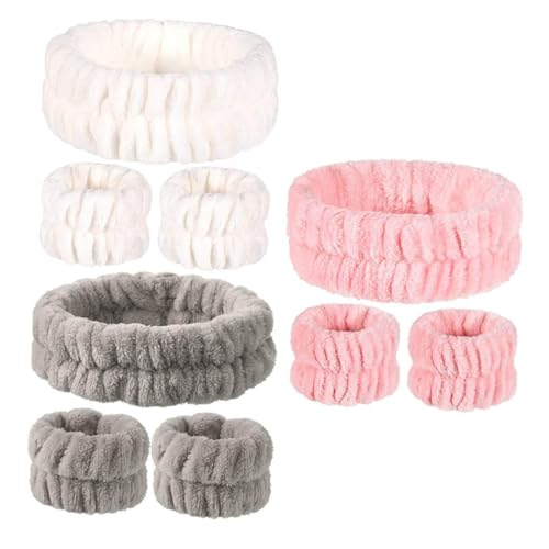 CANIGHT 9-teiliges Set Mit Armbändern Stirnbändern Für Frauen Festival-armbänder Stirnbänder Für Frauen Sportbänder Für Den Täglichen Gebrauch von CANIGHT