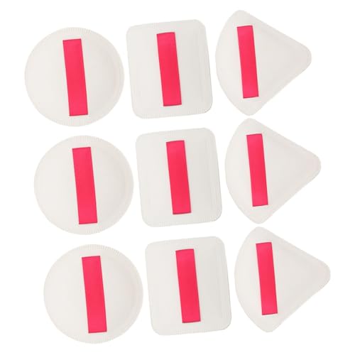 CANIGHT 9-teilige Puderquasten-kissen Puderquaste Für Gesichtspuder Make-up-tool Mit Doppeltem Verwendungszweck von CANIGHT