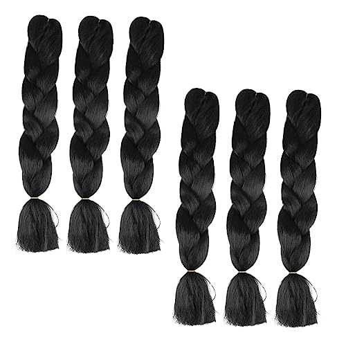 CANIGHT 6stücke Teiliges Kunsthaar Zopf-wig Für Frauen Hohe Temperatur Draht Dreadlocks Modische Zöpfe Für Partys Und Tägliches Tragen Langlebig Und Bequem von CANIGHT