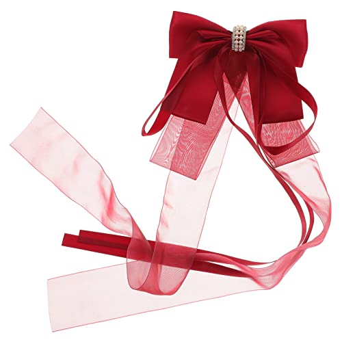 CANIGHT Haarschleife Mit Schleife Und Band Für Damen Große Haarschleife Einfach Zu Tragen Passend Für Hochzeiten Und Alltag von CANIGHT