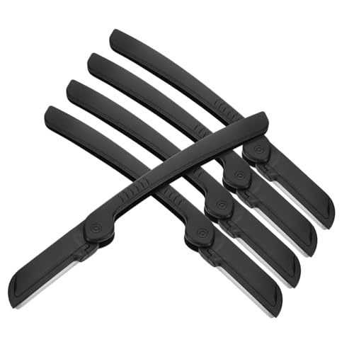 CANIGHT Augenbrauenschaber Damenrasierer herrenrasierer Hautfreundlicher Rasierer Mehrzweckrasierer Rasierer für Reisen Gesichts-Dermaplaning-Tool Friseurrasierer Rostfreier Stahl Black von CANIGHT