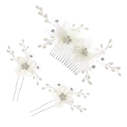 CANIGHT 1satz Braut Haarkamm Mit Strassblumen Eleganter Hochzeits Haarschmuck Für Braut Und Brautjungfern Für Hochzeiten Partys Und Besondere Anlässe von CANIGHT