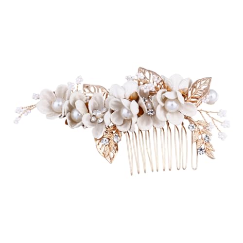 CANIGHT Haarkamm Für Hochzeit Blumen-haarkamm Seitlicher Kamm Braut-kopfschmuck Haarspangen Für Frauen Für Brautjungfern von CANIGHT
