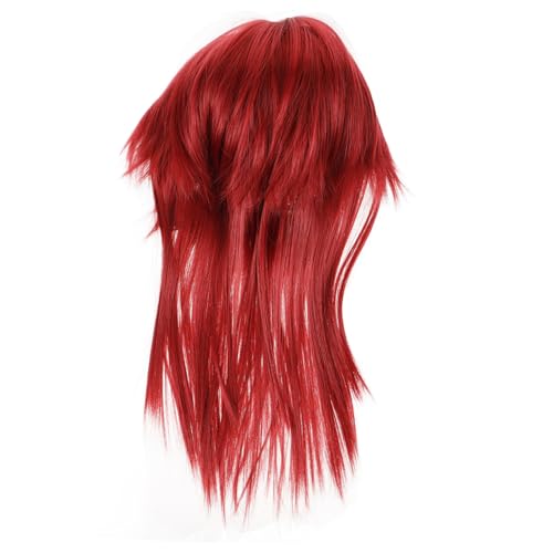 CANIGHT Men Wig Für Cosplay Langhaarige Perücke Weinrot Für Und Kunsthaar- Für Halloween Und Events von CANIGHT