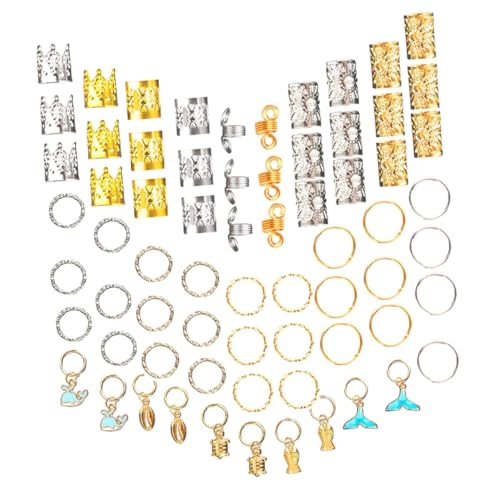 CANIGHT Dreadlock Zubehör Haar Braid Ringe Und Perlen Braid Haaraccessoires Für Frauen DIY Haarverlängerung Und Frisuren Dekoration von CANIGHT