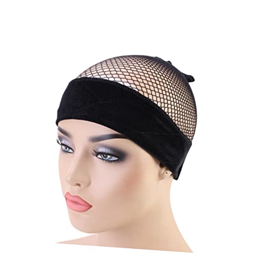 CANIGHT Elastisches Perücken Stirnband Verstellbare Kopfbedeckung aus Netzgewebe Atmungsaktive Perücken Mesh Abdeckung für Damen Schwarz von CANIGHT