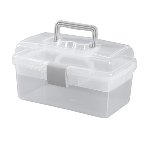 CANIGHT Faltbarer Nagel-werkzeugkasten 3-schichtiger Aufbewahrungs-Organizer Acryl-Kosmetikkoffer Mit Tragegriff Praktische Aufbewahrungsbox Für Kleinteile von CANIGHT