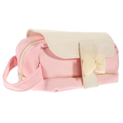 CANIGHT Federmäppchen Mit Reißverschluss Aus Segeltuch Tragbarer Stiftebeutel Mit Schleife Für Stifte Bleistifte Und Andere Schulutensilien von CANIGHT