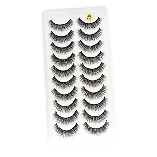 CANIGHT 10paare Frauen Wimpern Fake Lashes Für Anlässe Wiederverwendbar Flexible Und Hautfreundliche Bänder Geeignet Für Partys Hochzeiten Und Täglichen Gebrauch von CANIGHT